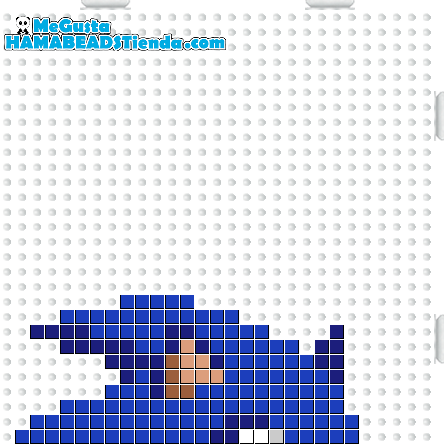 Sonic1 hama beads midi 1